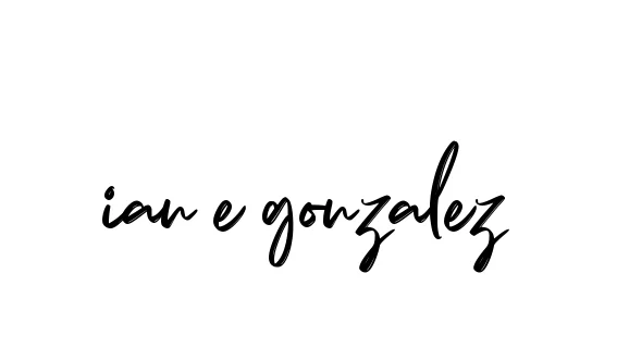 Handwritten Signature for Ian-e-gonzalez - Style 141 Online