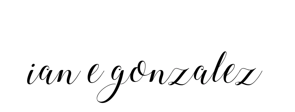 Handwritten Signature for Ian-e-gonzalez - Style 144 Online