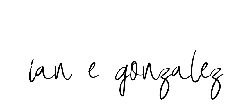 Handwritten Signature for Ian-e-gonzalez - Style 146 Online