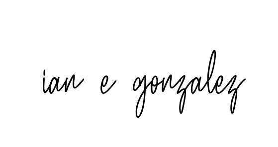 Handwritten Signature for Ian-e-gonzalez - Style 154 Online