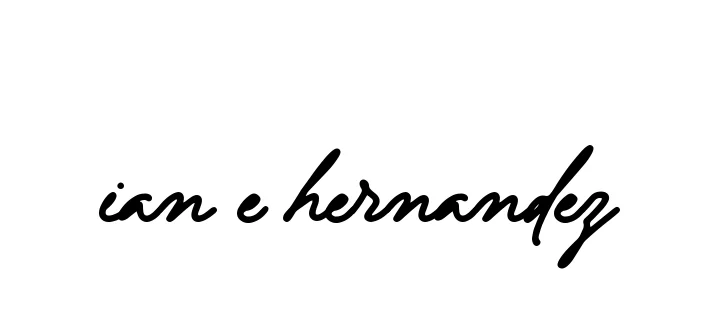 Handwritten Signature for Ian-e-hernandez - Style 137 Online