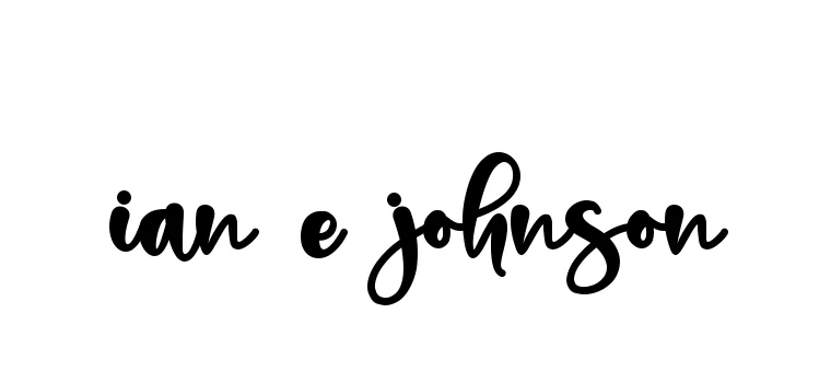 Handwritten Signature for Ian-e-johnson - Style 136 Online