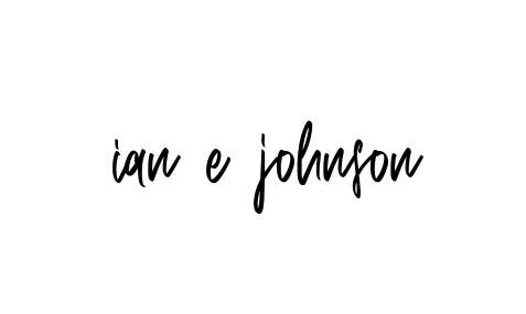 Handwritten Signature for Ian-e-johnson - Style 143 Online