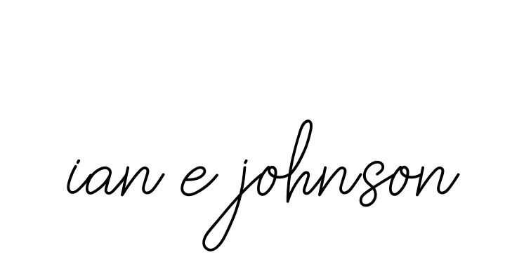 Handwritten Signature for Ian-e-johnson - Style 145 Online