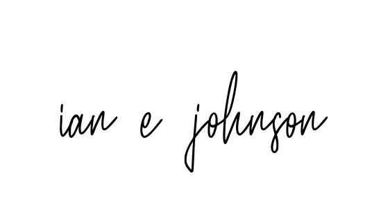 Handwritten Signature for Ian-e-johnson - Style 154 Online