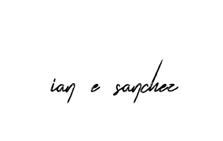 Handwritten Signature for Ian-e-sanchez - Style 133 Online