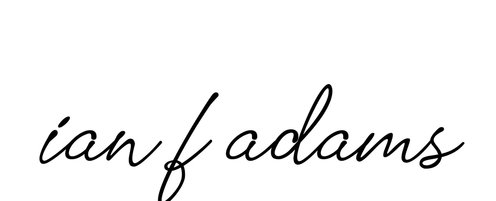 Handwritten Signature for Ian-f-adams - Style 151 Online