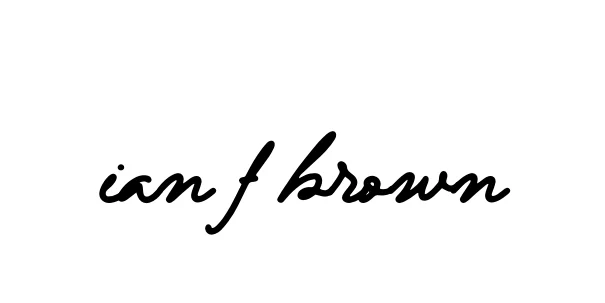 Handwritten Signature for Ian-f-brown - Style 138 Online