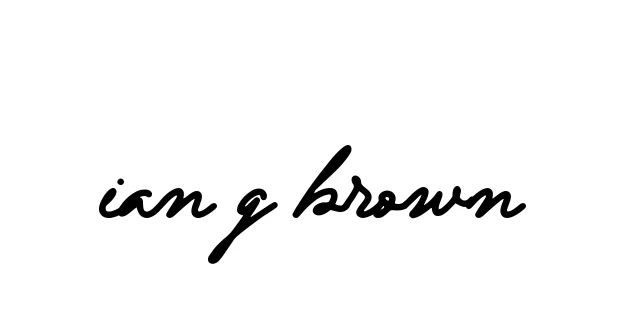 Handwritten Signature for Ian-g-brown - Style 137 Online