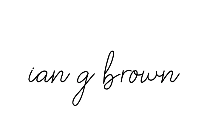 Handwritten Signature for Ian-g-brown - Style 145 Online
