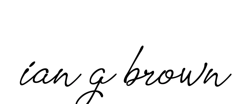 Handwritten Signature for Ian-g-brown - Style 151 Online
