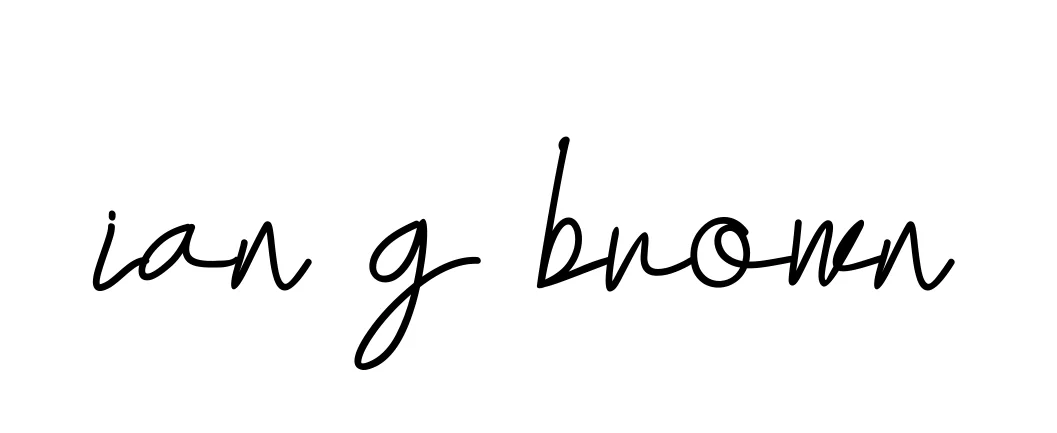 Handwritten Signature for Ian-g-brown - Style 155 Online