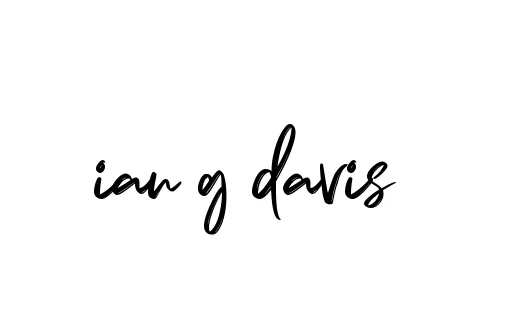 Handwritten Signature for Ian-g-davis - Style 141 Online