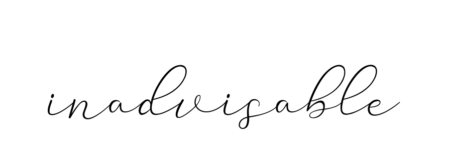 Inadvisable signature