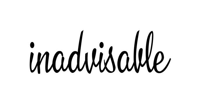 Inadvisable signature