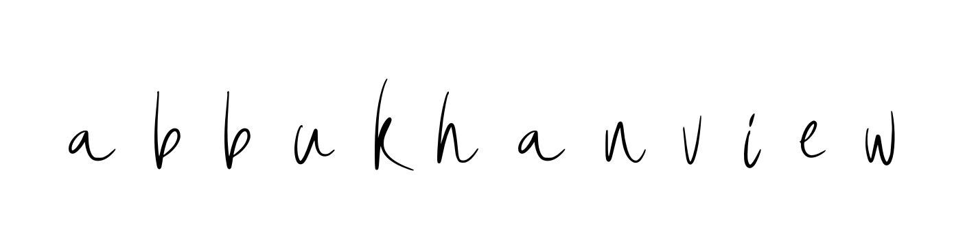 A-b-b-u-k-h-a-n-v-i-e-w signature