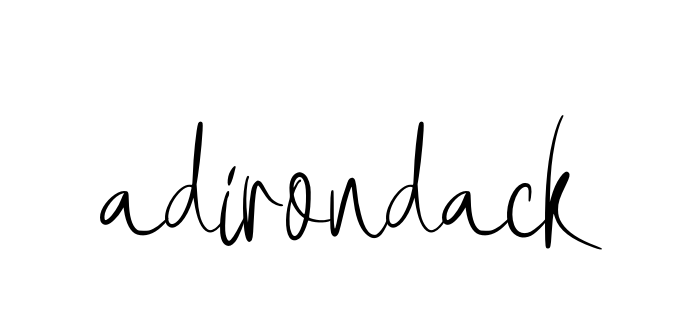 Adirondack signature