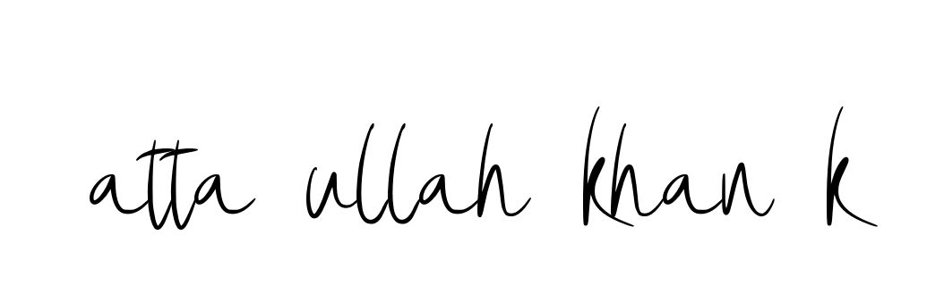 Atta-ullah-khan-k signature