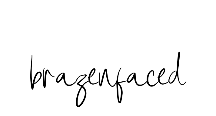 Brazenfaced signature