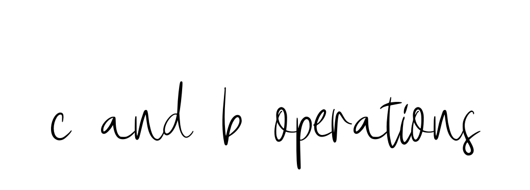 C-and-b-operations signature