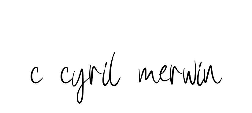 C-cyril-merwin signature
