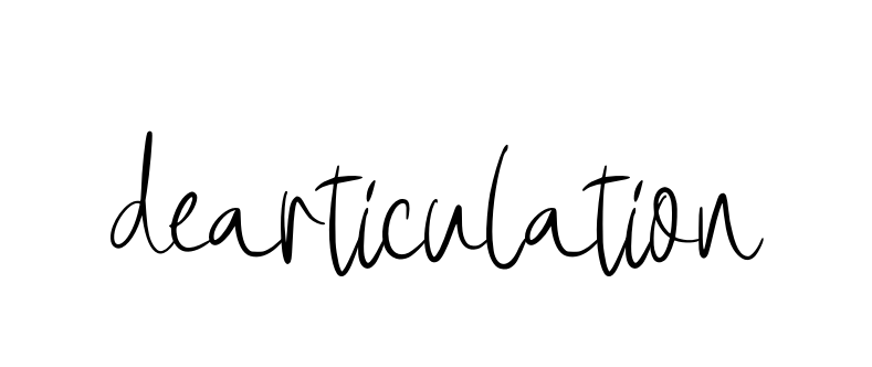 Dearticulation signature