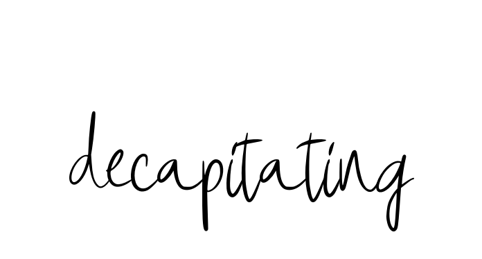 Decapitating signature