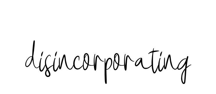 Disincorporating signature