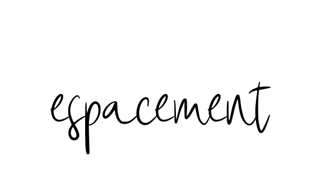 Espacement signature