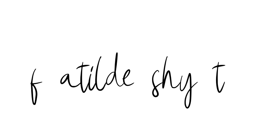 F-atilde-shy-t signature