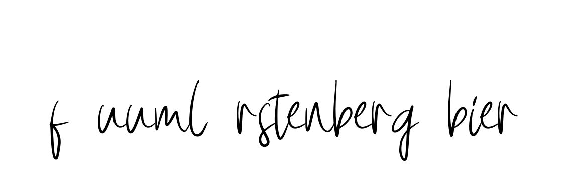 F-uuml-rstenberg-bier signature