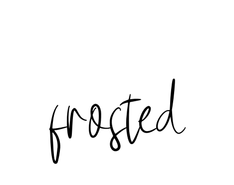 Frosted signature