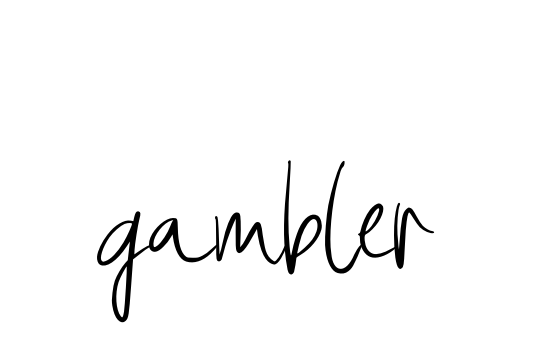 Gambler signature