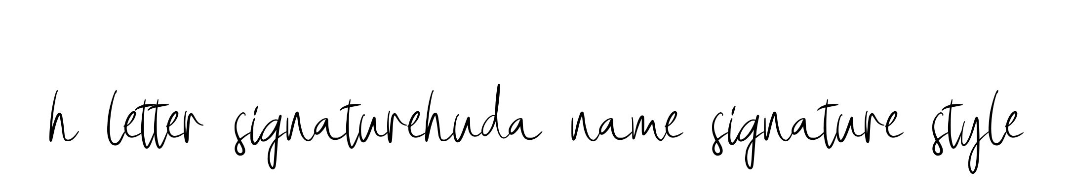 H-letter-signaturehuda-name-signature-style signature