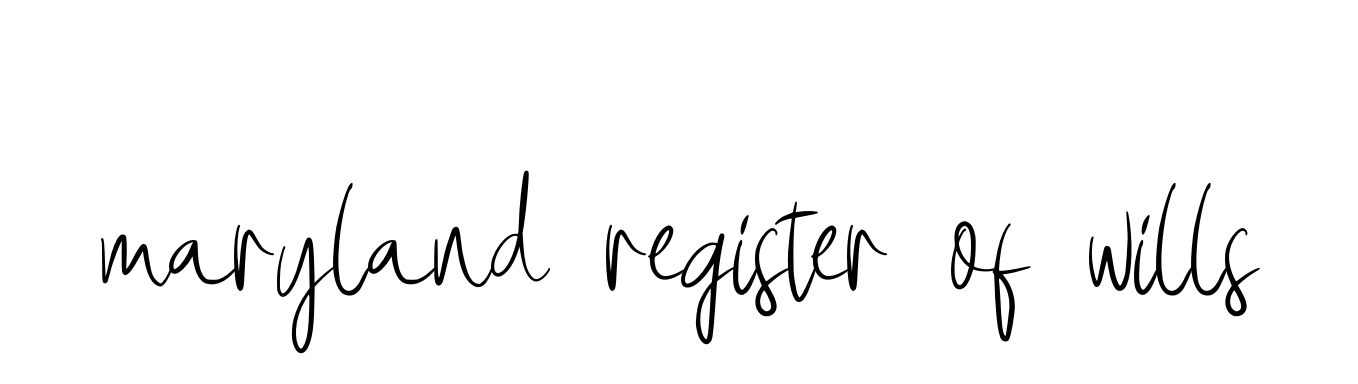 Maryland-register-of-wills signature