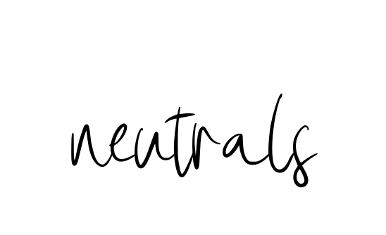 Neutrals signature