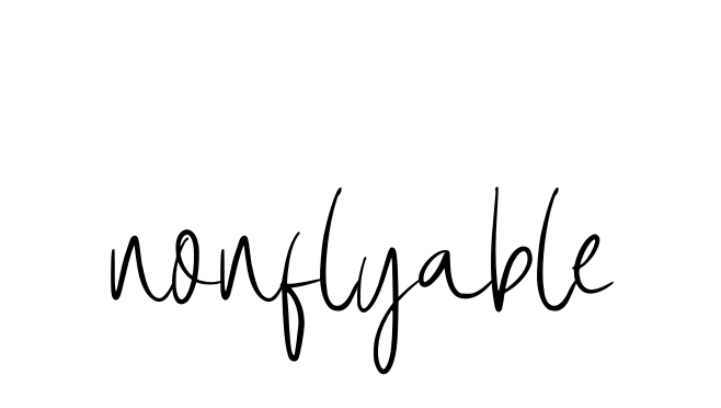 Nonflyable signature