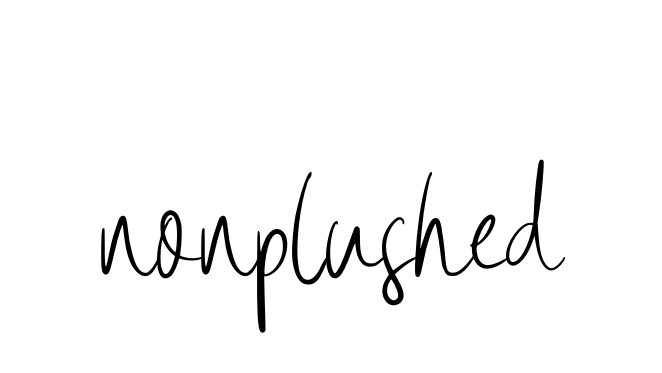 Nonplushed signature
