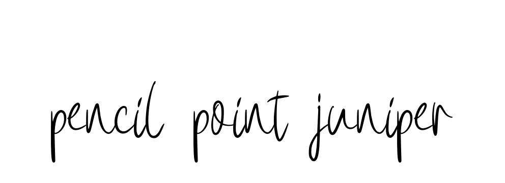 Pencil-point-juniper signature
