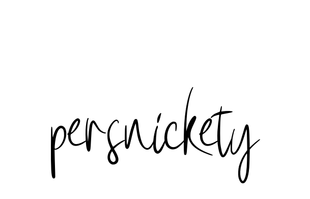 Persnickety signature