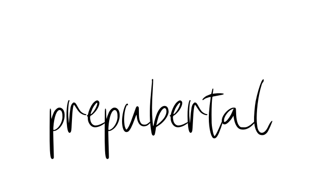 Prepubertal signature