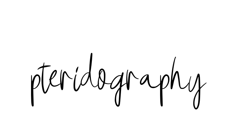 Pteridography signature