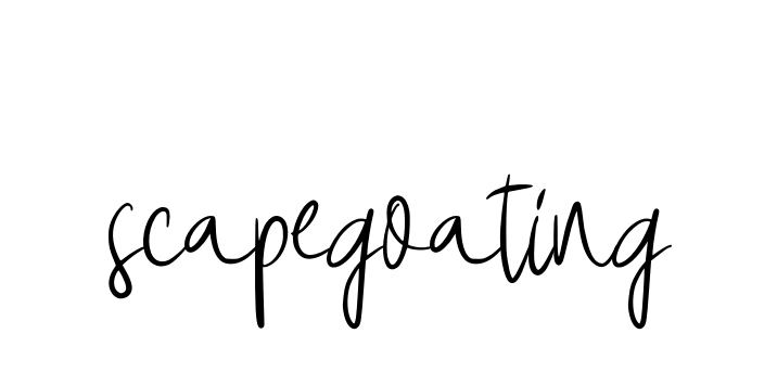 Scapegoating signature