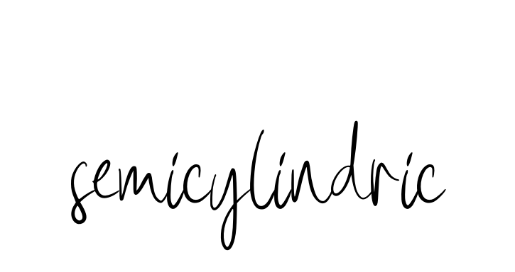 Semicylindric signature