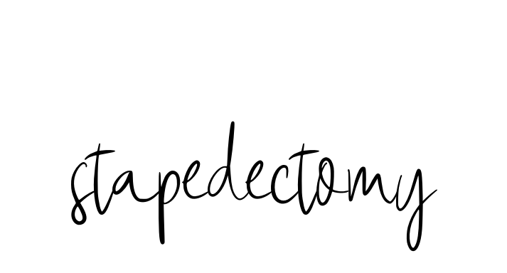 Stapedectomy signature