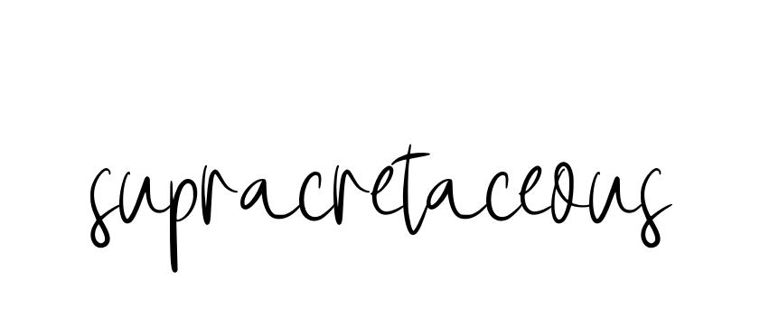 Supracretaceous signature