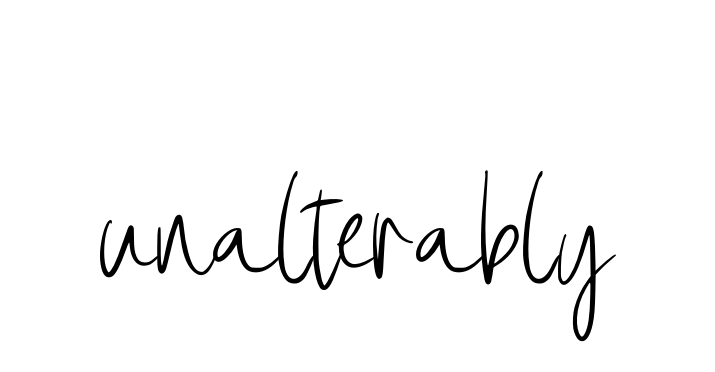 Unalterably signature