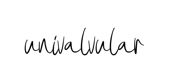 Univalvular signature