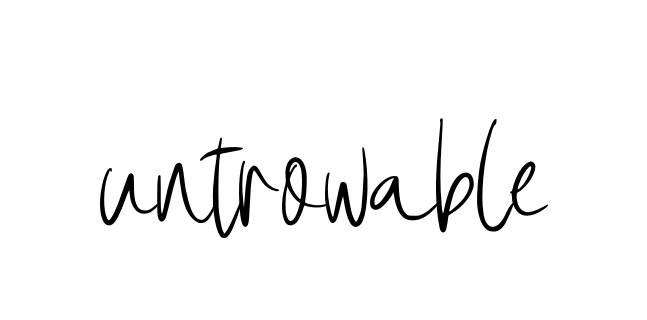 Untrowable signature