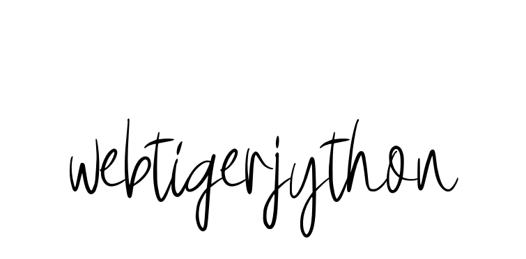 Webtigerjython signature